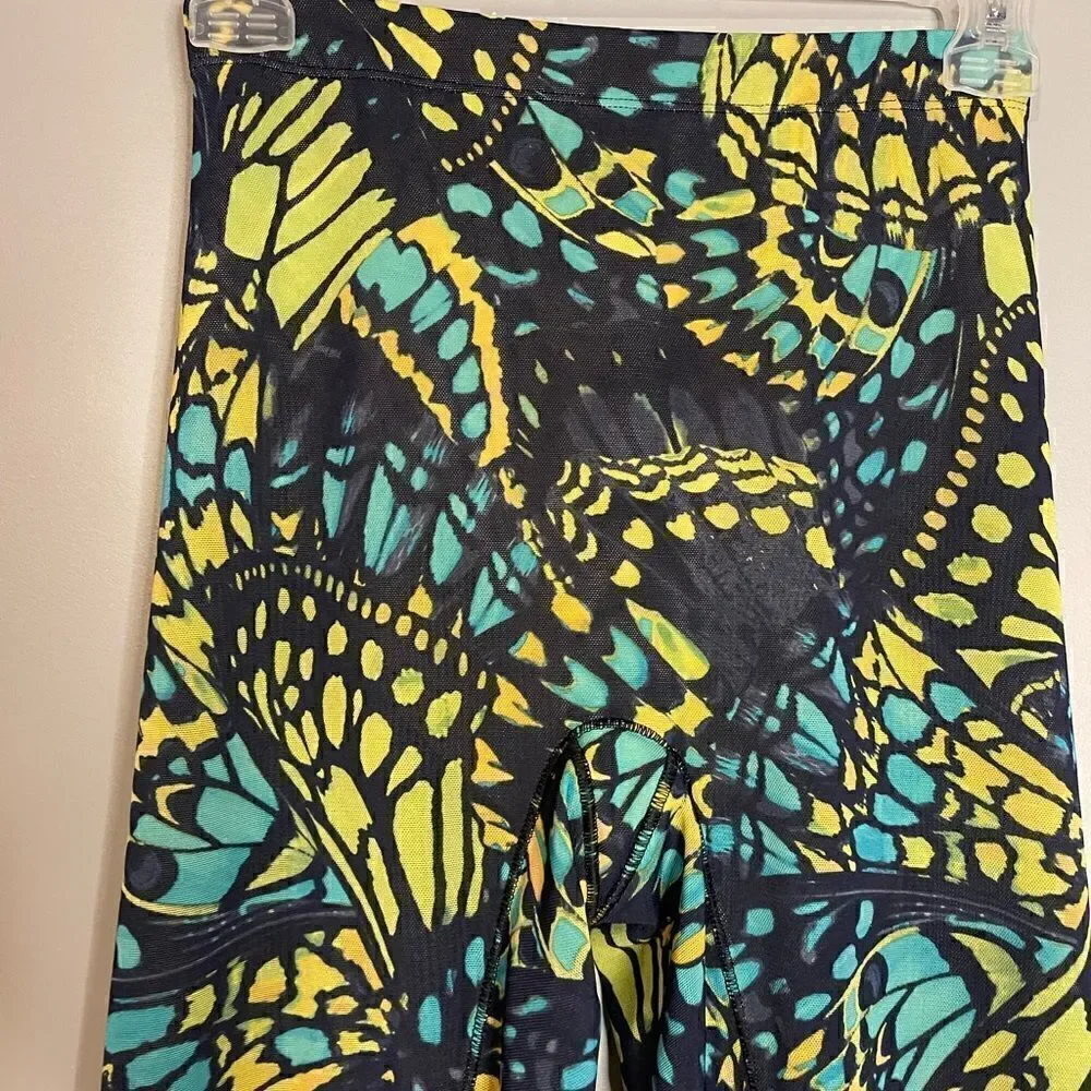 Yitty by Lizzo Mesh Me Smoothing High Waist Legging in Bright Ass Blue Buttafly